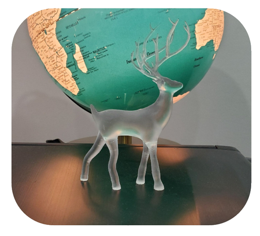 DEERSET20 3-Piece Large Resin Deer Sculpture Set - Action 3D Print -